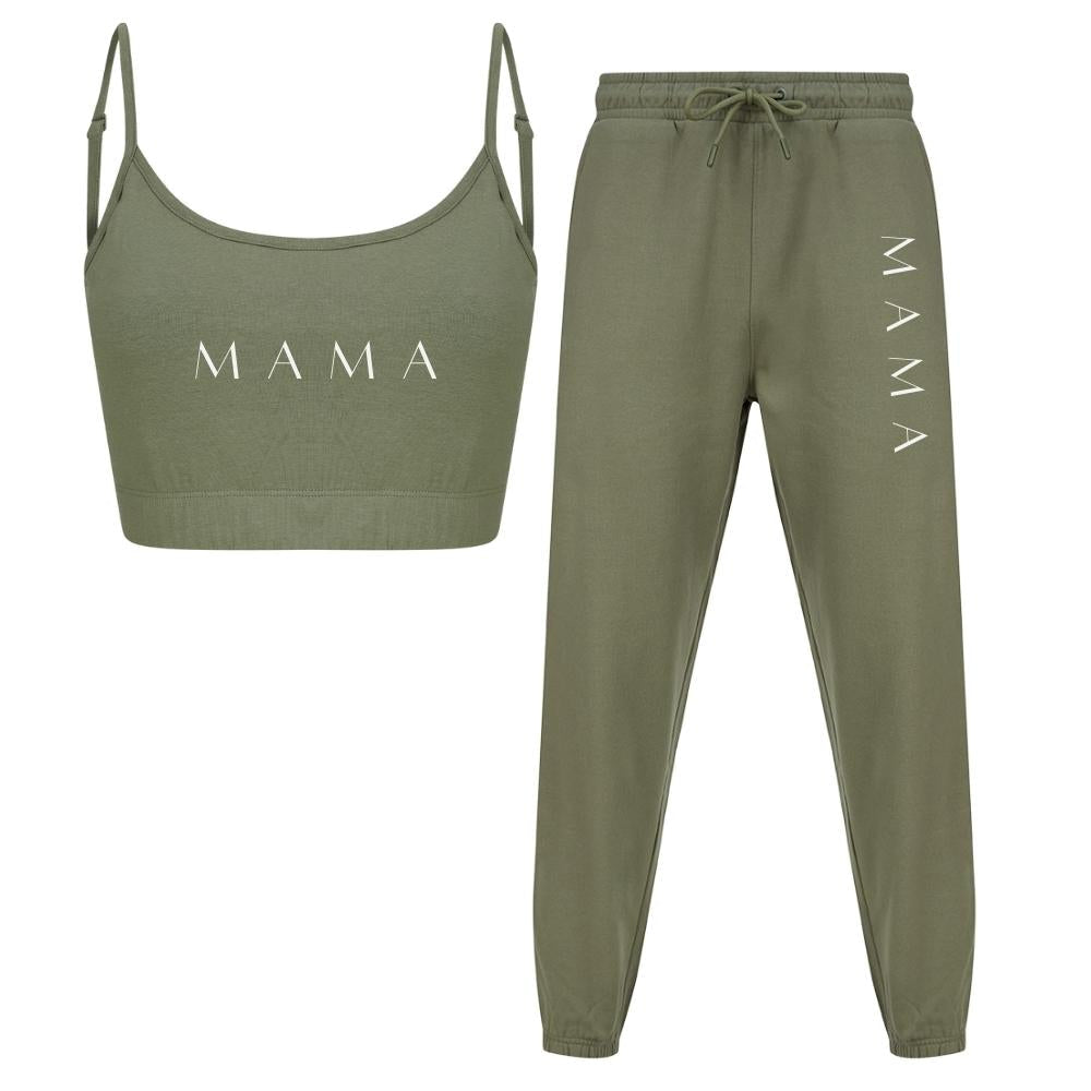 Lounge Mama Cropped Cami & Jogger Set