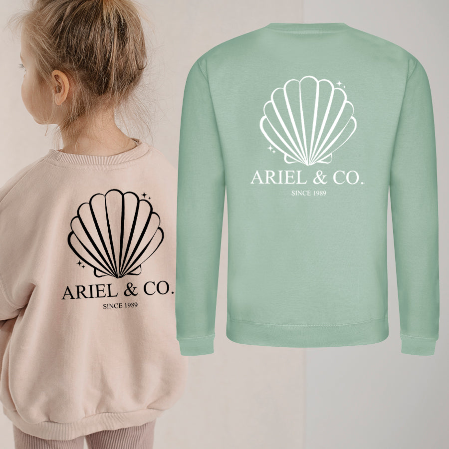 Ariel & Co 1989 Back Logo Kids Sweatshirt