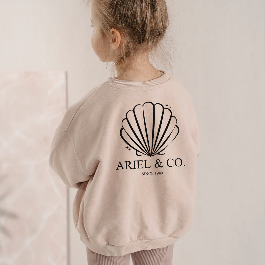 Ariel & Co 1989 Back Logo Kids Sweatshirt