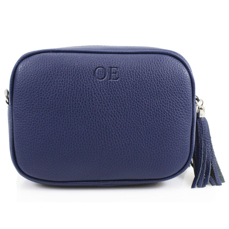 Personalised Leather Tonal Embossed Crossbody Bag