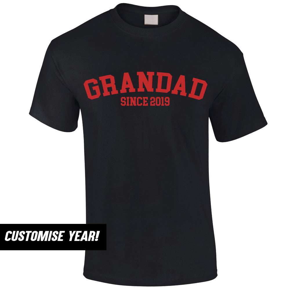 Personalised Grandad Since T-Shirt (MRK X)