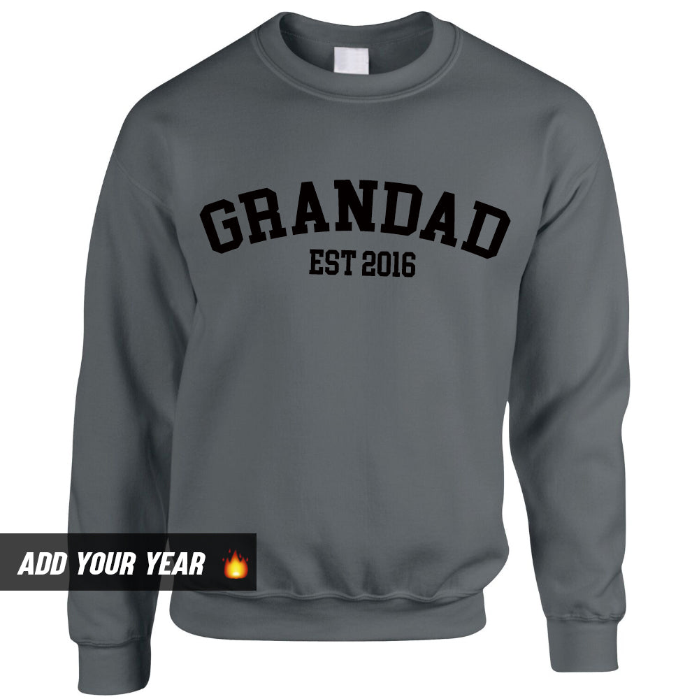 Personalised Grandad Established Sweatshirt (MRK X)