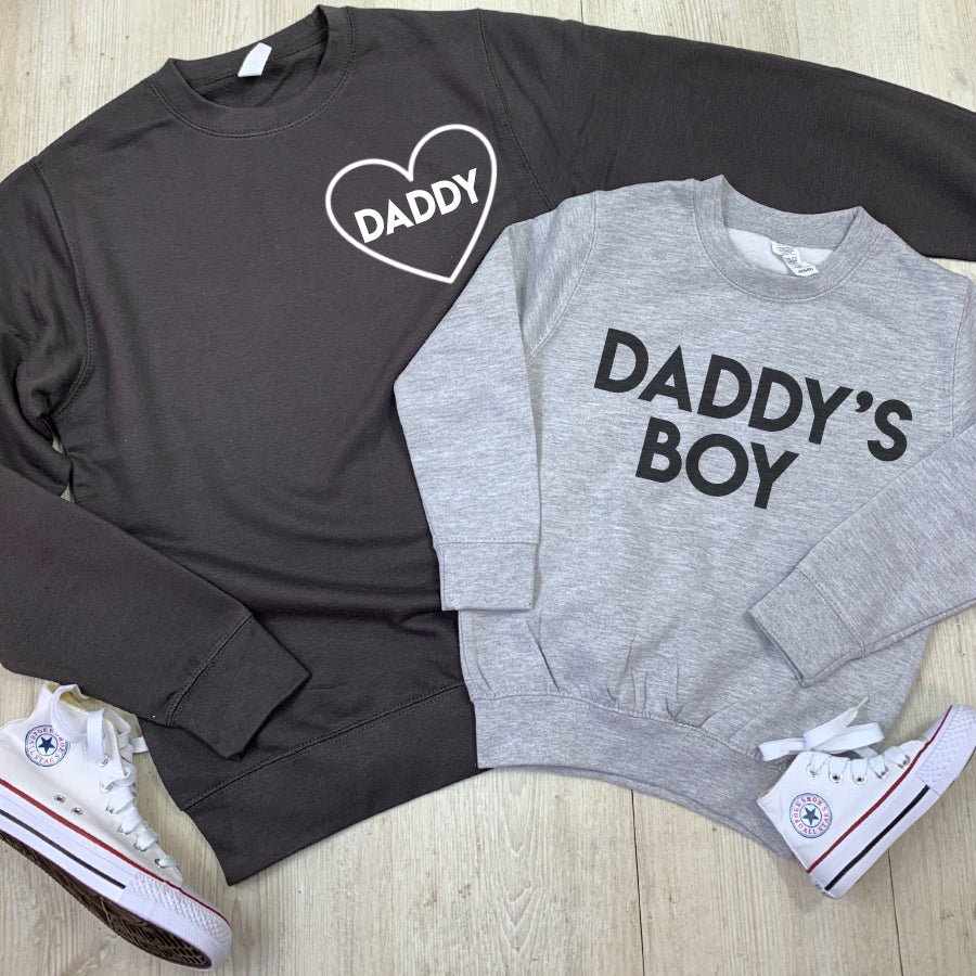 Daddy & Daddy's Boy Heart Matching Sweatshirts (MRK X)