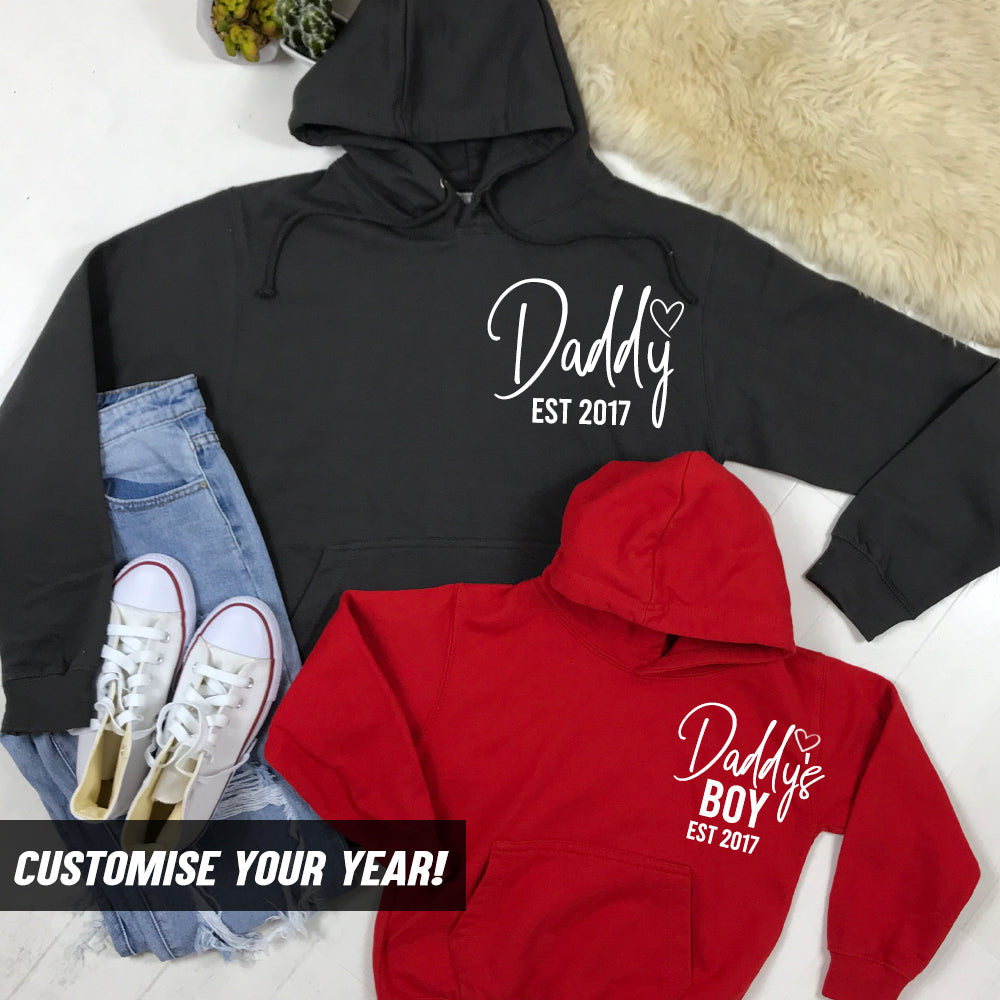 Daddy & Daddy's Boy Established Matching Hoodies (MRK X)
