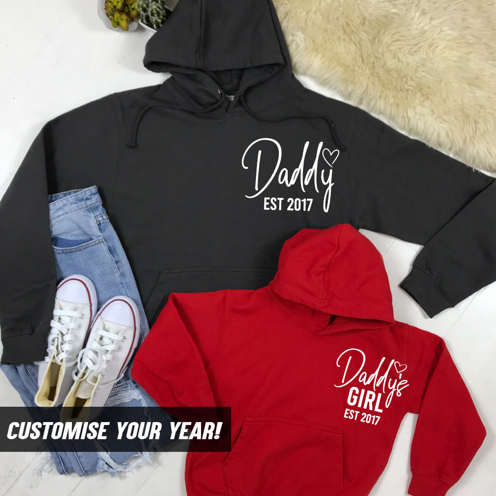 Daddy & Daddy's Girl Established Matching Hoodies (MRK X)