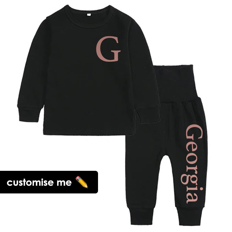 Essex Personalised Tracksuit Black/Rose Gold (MRK X)