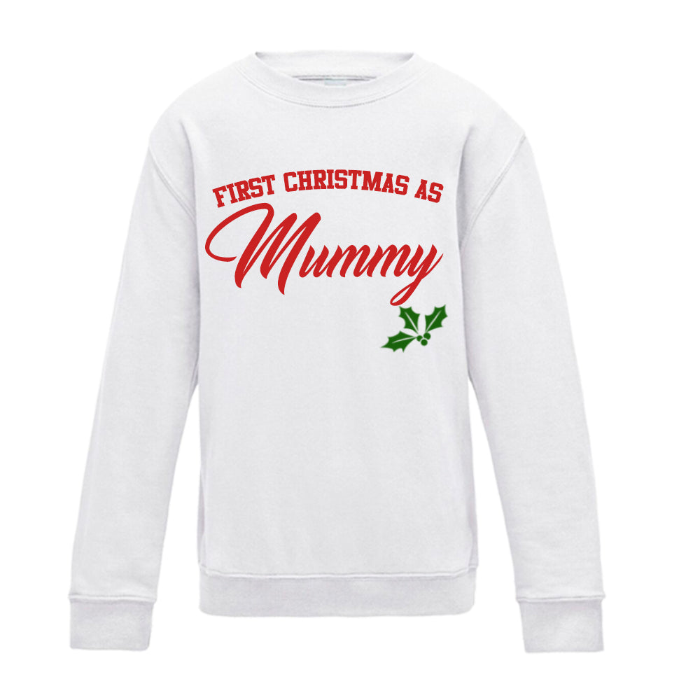 First Family Christmas Sweatshirt & Romper Set White