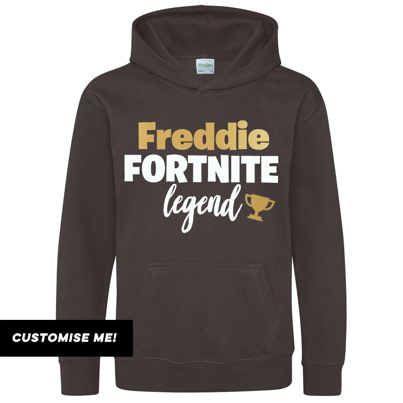 Personalised Gaming Legend Kids Hoodie (MRK X)