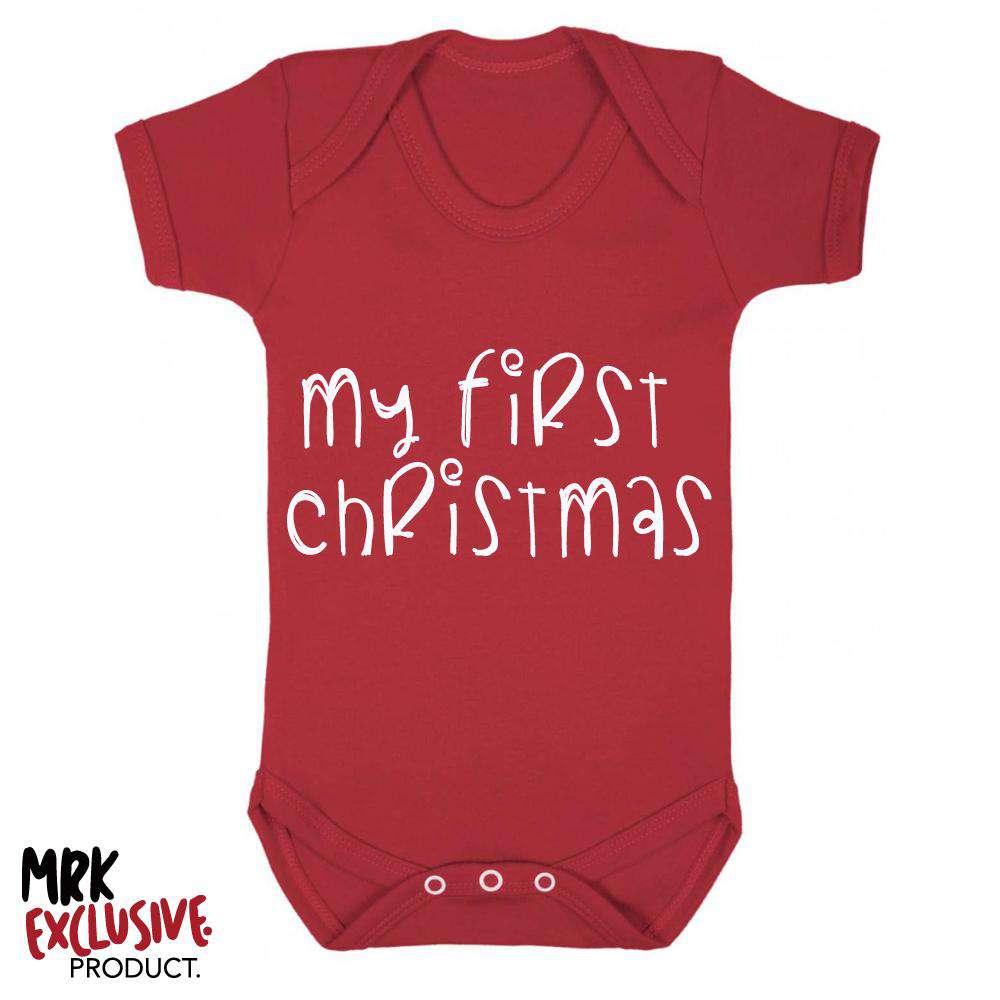 My First Christmas Red Bodysuit (MRK X)