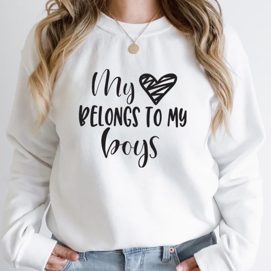 My Heart Belongs To Boys Sweatshirt