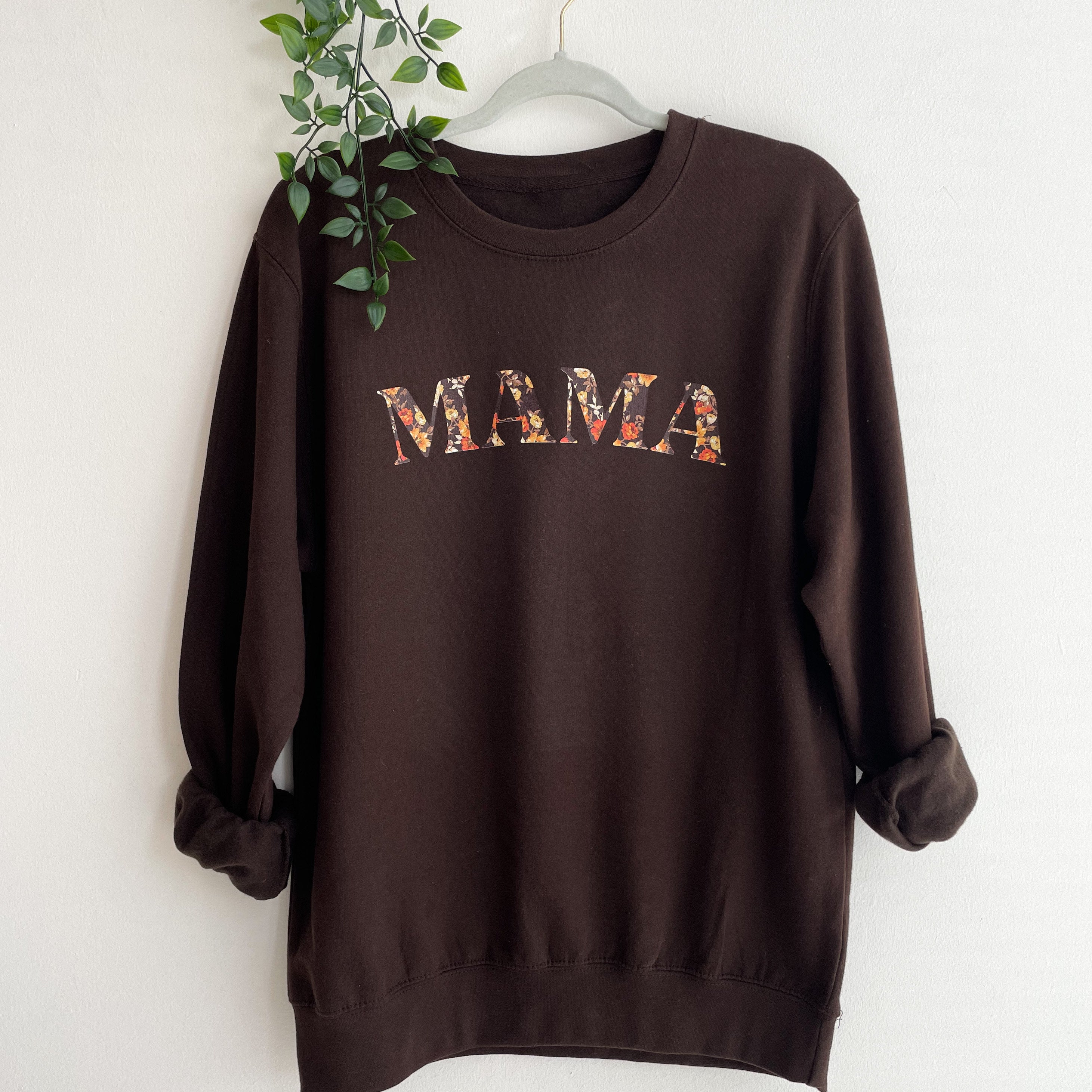 Mama Autumn Floral Print Sweatshirt