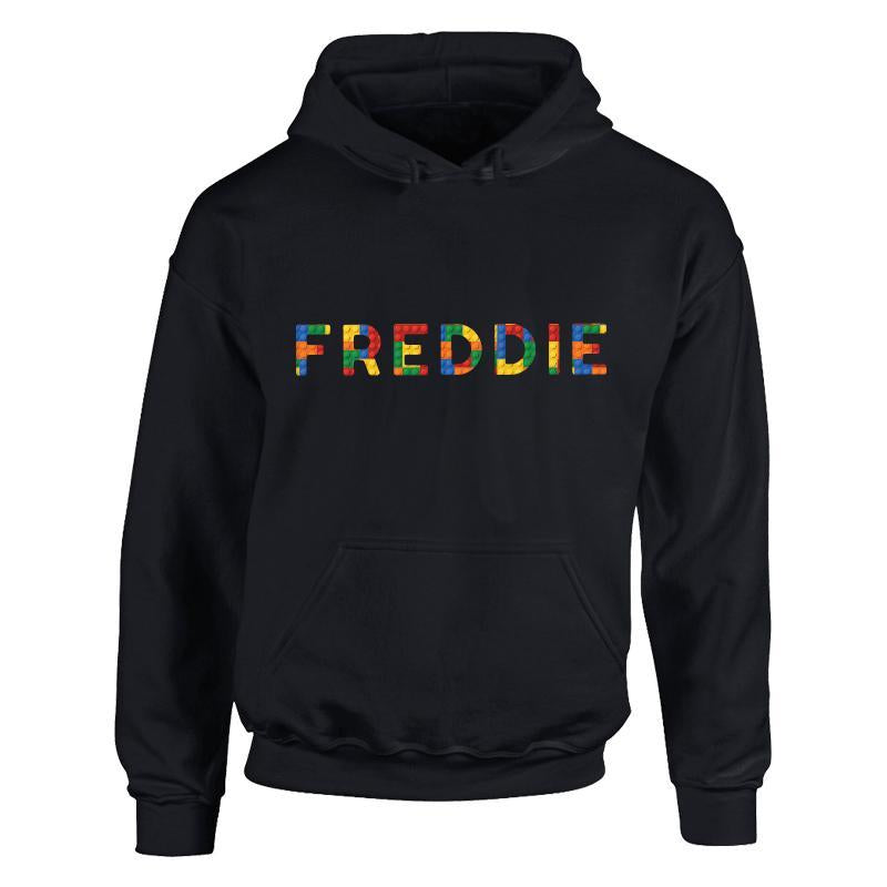 Personalised Lego Red/Yellow Bricks Hoodie