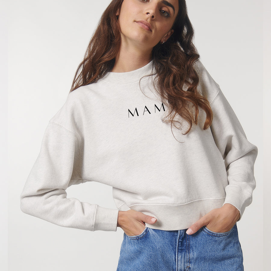 Lounge Mama Cropster Wave Crop Sweatshirt