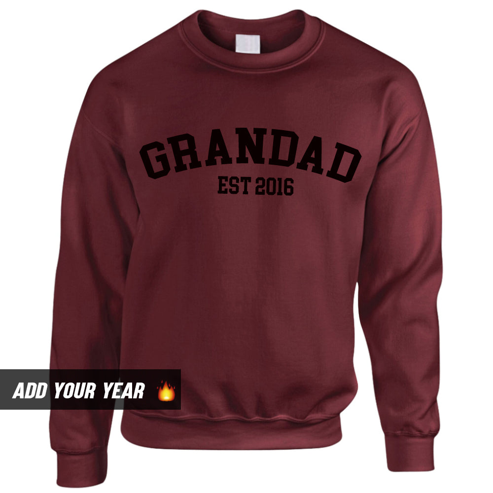 Personalised Grandad Established Sweatshirt (MRK X)