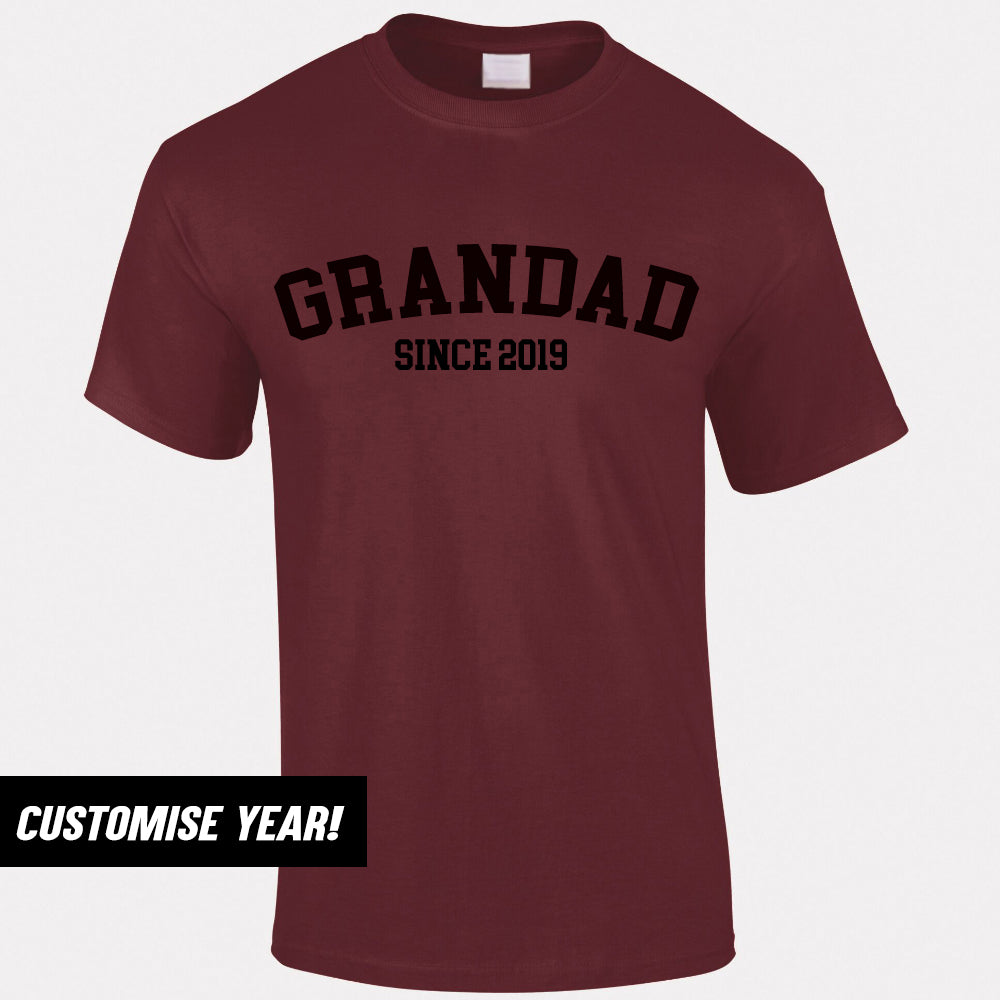 Personalised Grandad Since T-Shirt (MRK X)