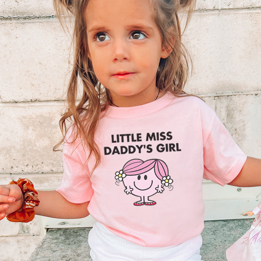 Little Miss Daddy's Girl Kids Character T-Shirt