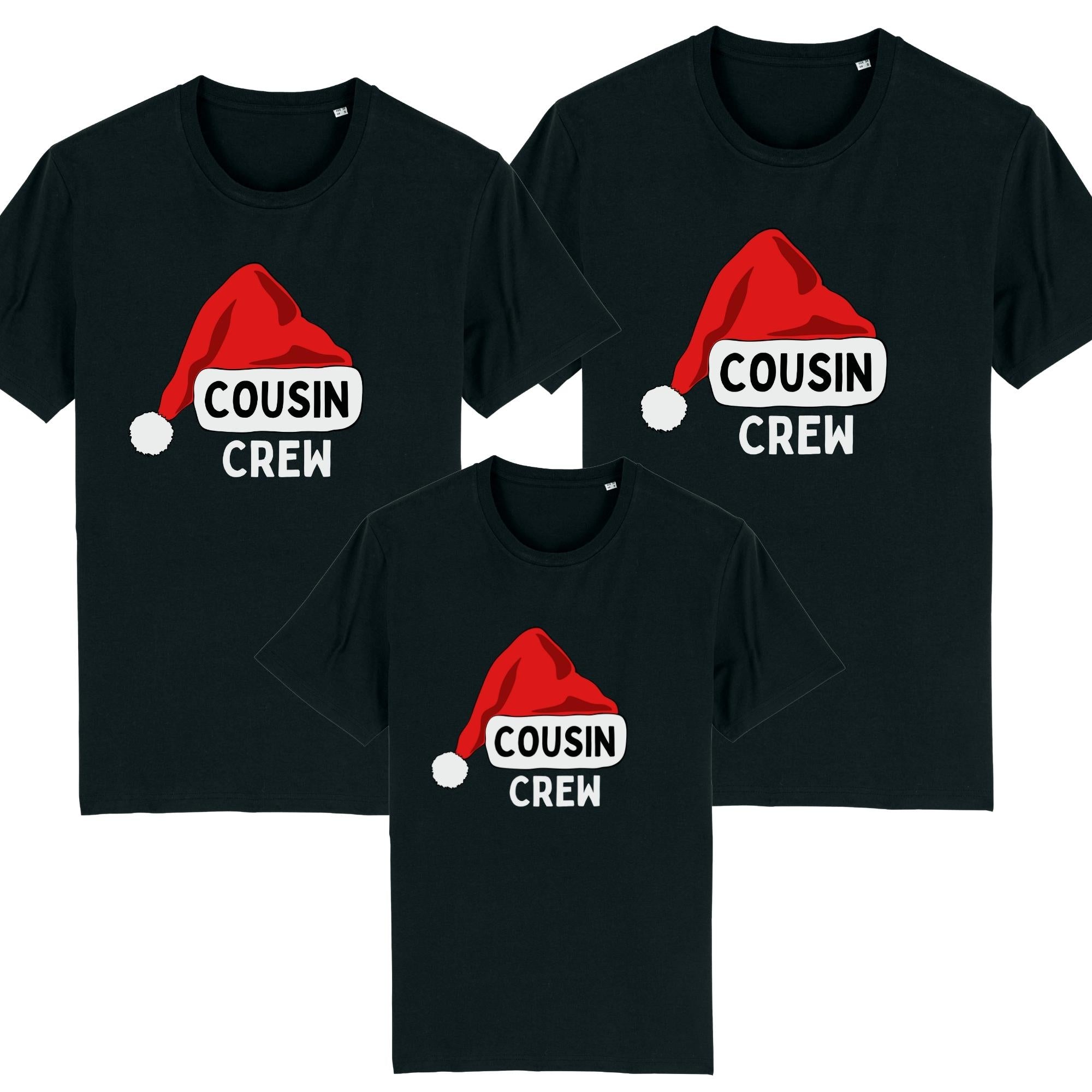 Cousin Crew Santa Matching Christmas T-Shirts & Baby Vests