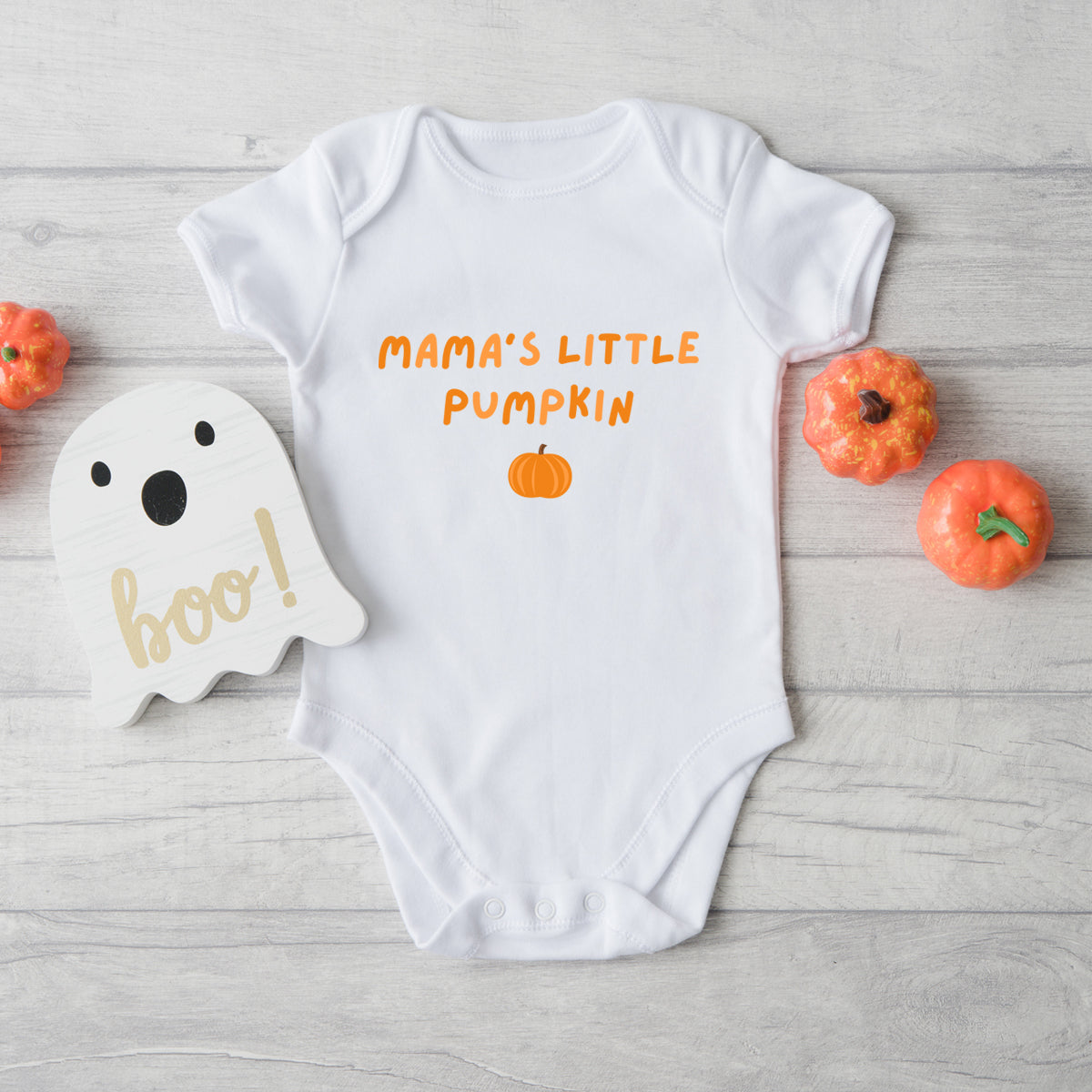 Mama's Little Pumpkin Halloween Baby Vest