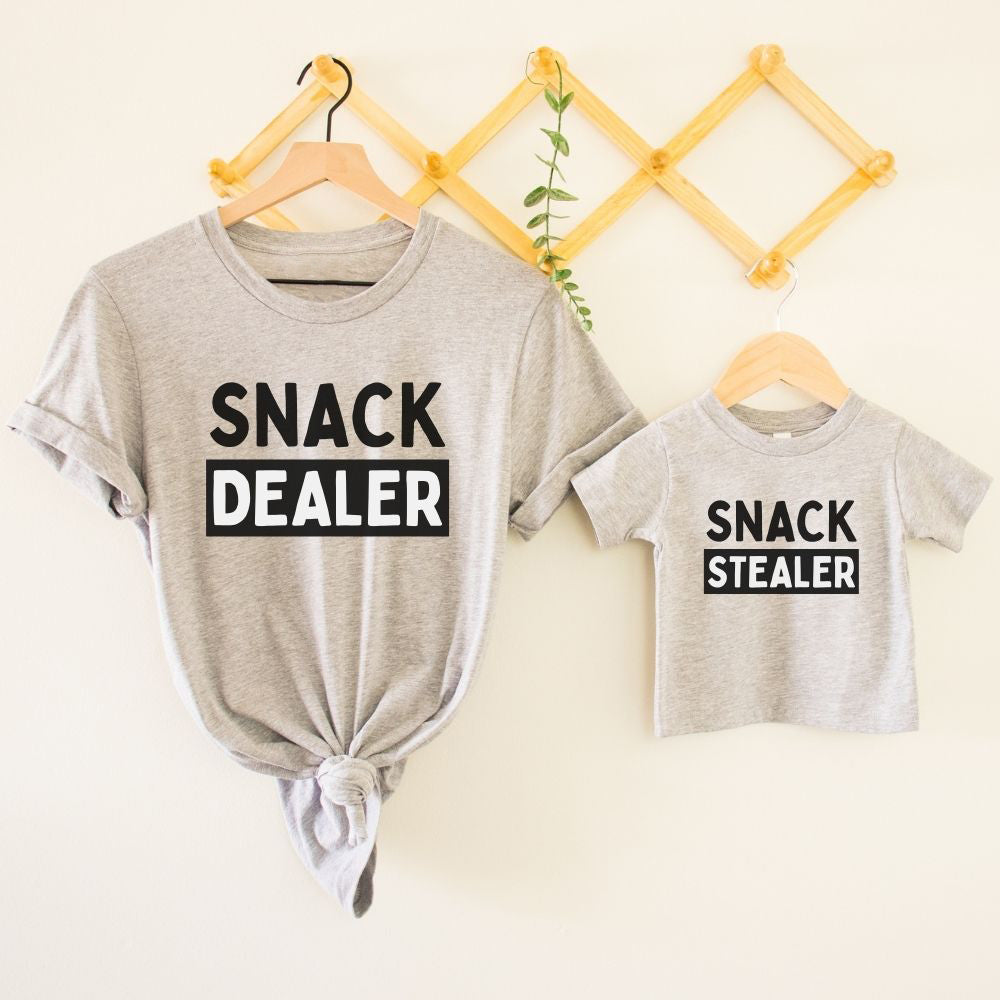 Snack Dealer/Snack Stealer Matching T-Shirts