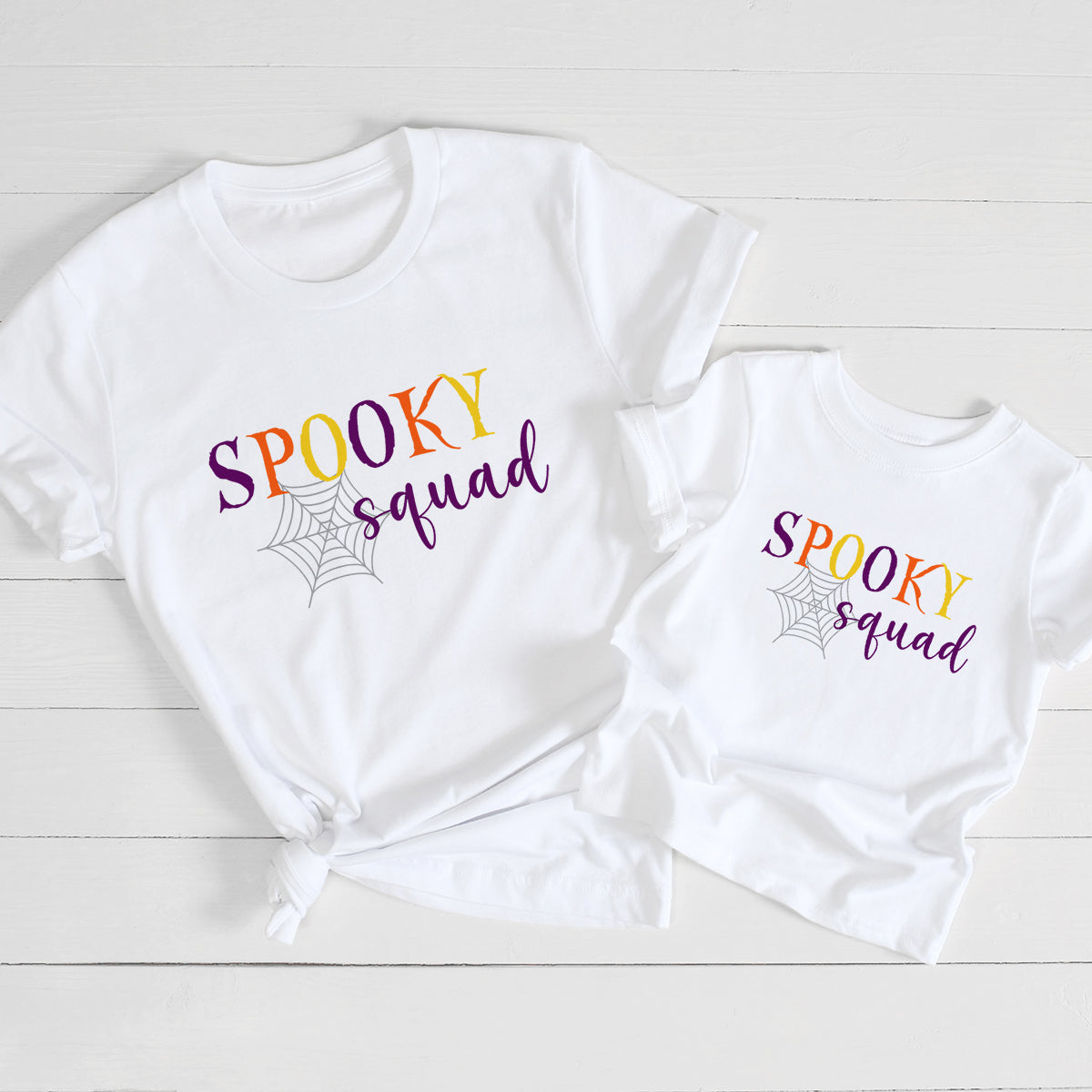 Spooky Squad Spider Matching Halloween T-Shirts