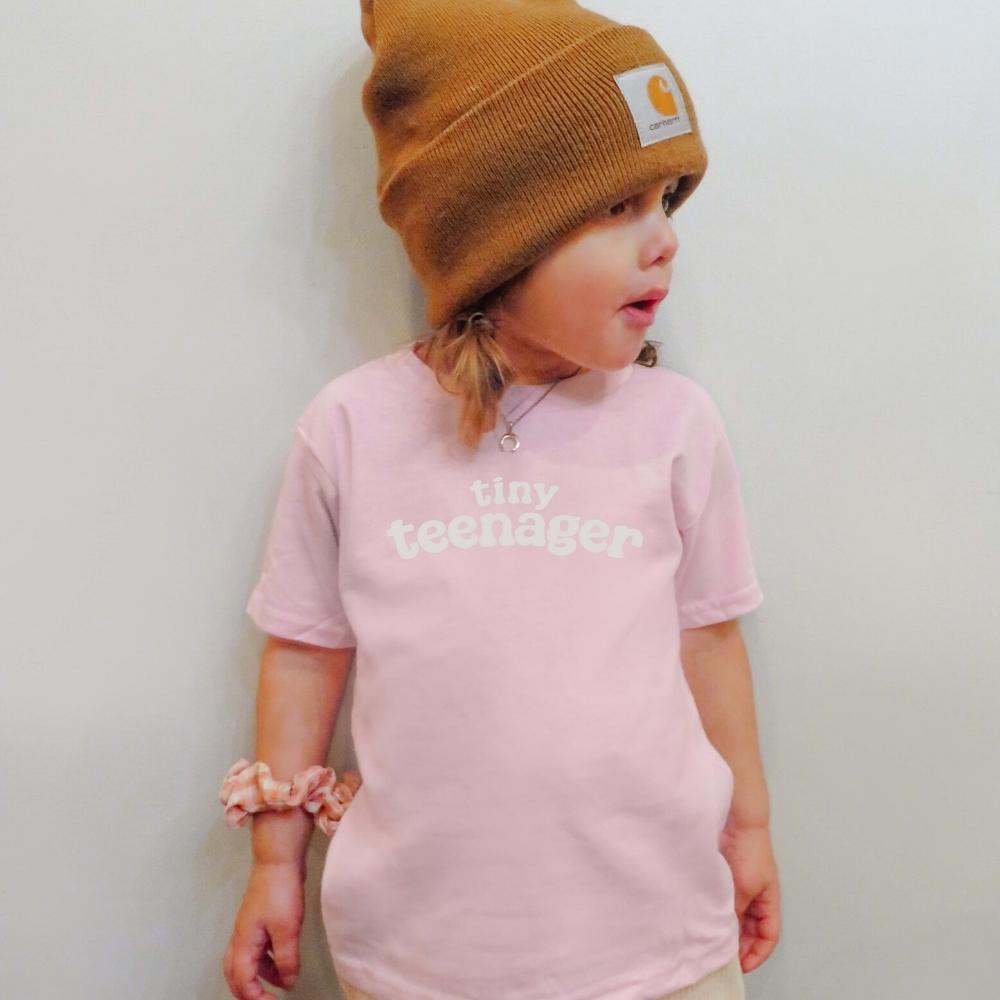 Tiny Teenager Kids Pink T-Shirt