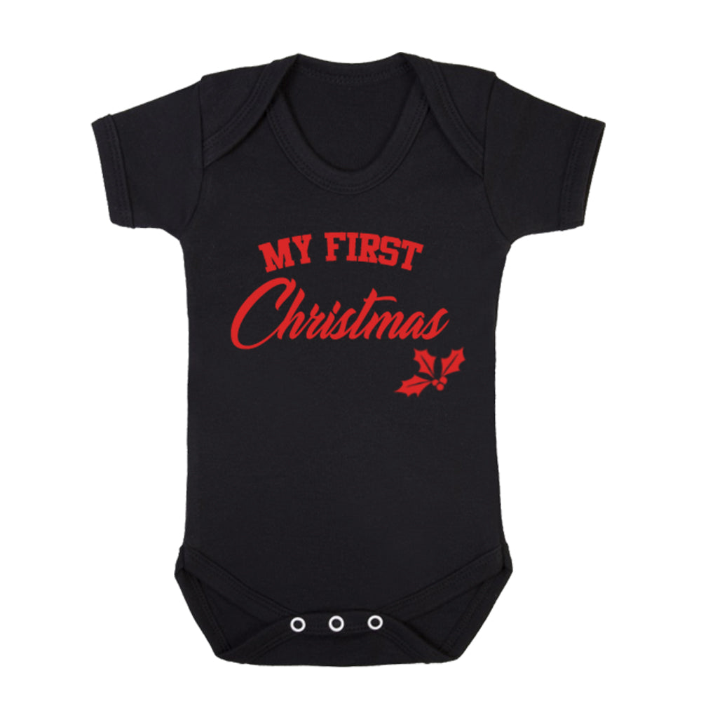 First Family Christmas Sweatshirt & Bodysuit Set Black (MRK X)