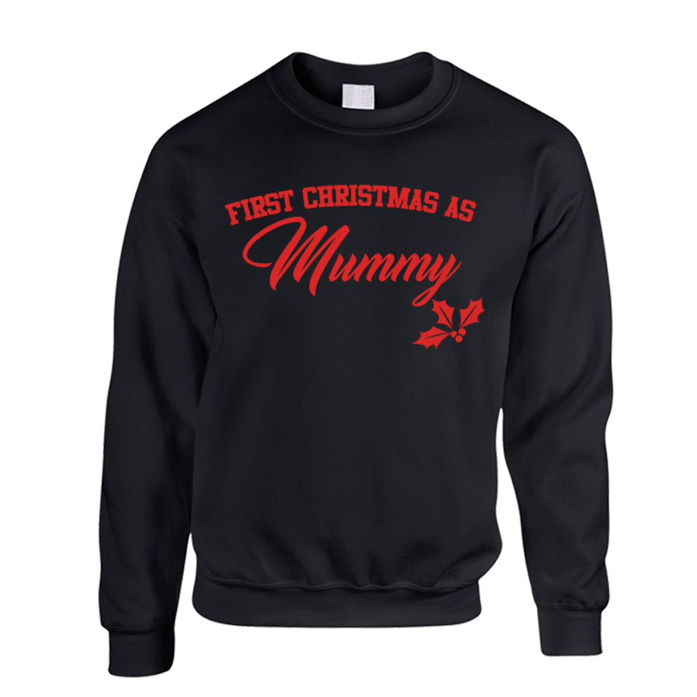 First Family Christmas Sweatshirt & Bodysuit Set Black (MRK X)