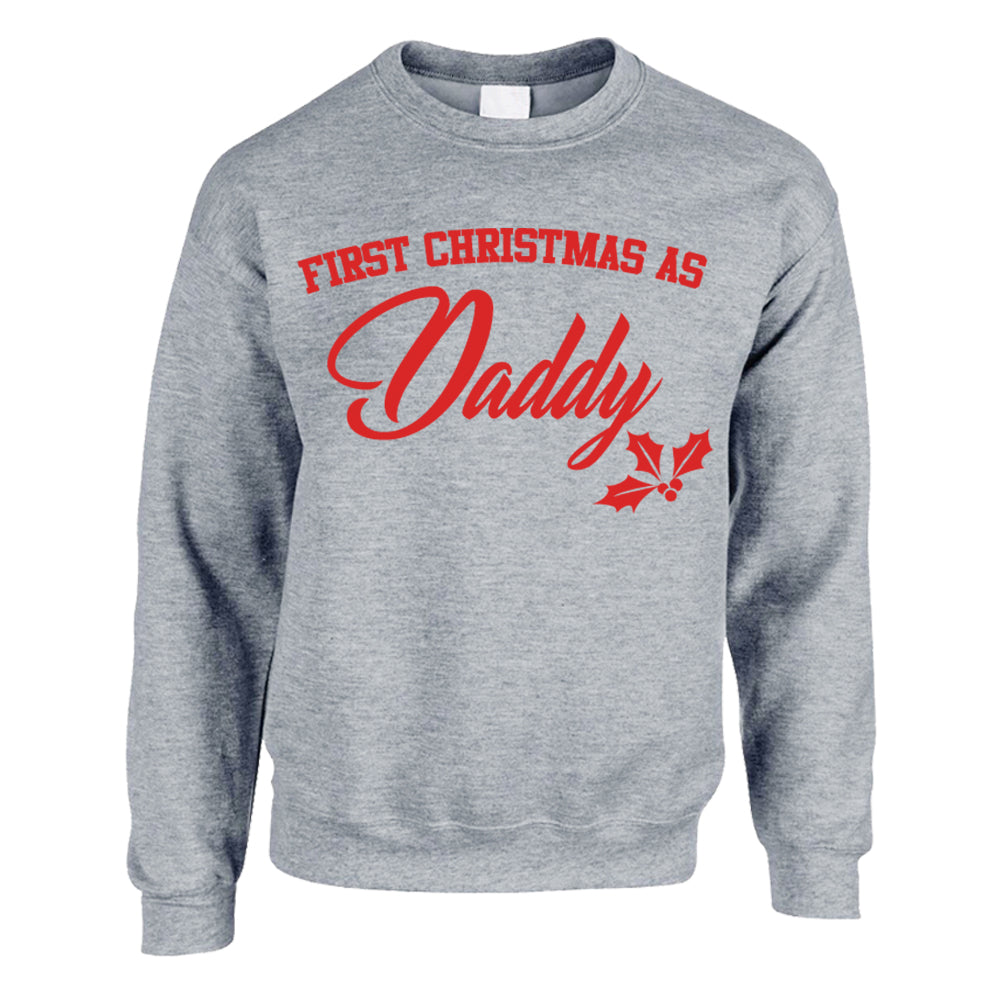 First Family Christmas Sweatshirt & Bodysuit Set Heather Grey (MRK X)