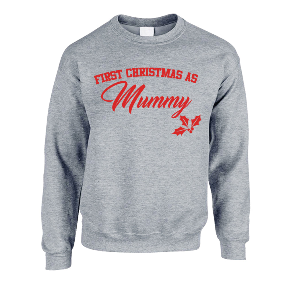 First Family Christmas Sweatshirt & Bodysuit Set Heather Grey (MRK X)