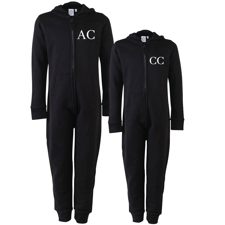 MyStyle Personalised Classic Matching Black Onesies