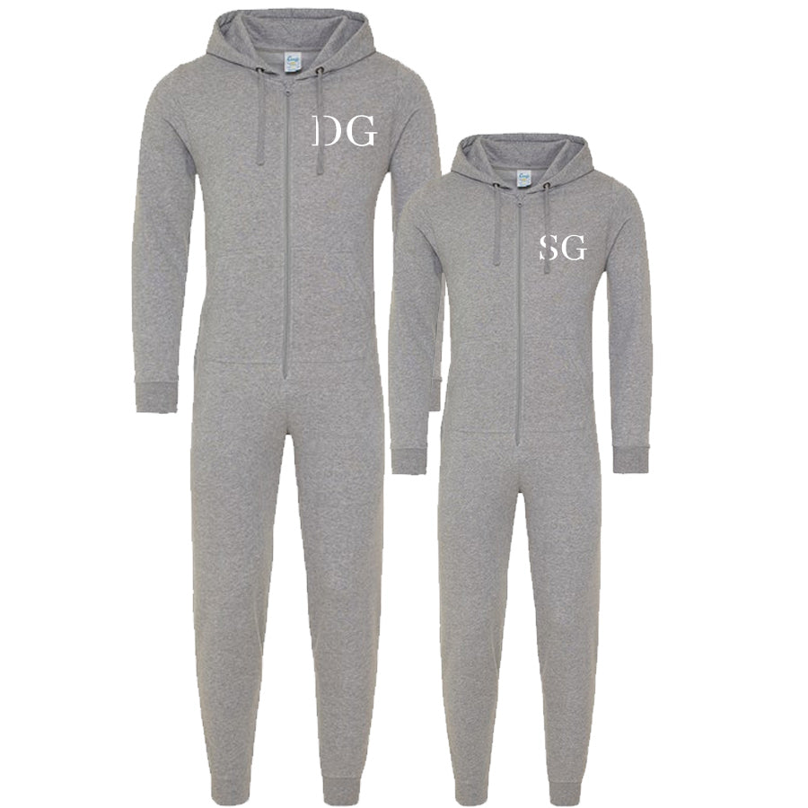 MyStyle Personalised Classic Matching Grey Onesies