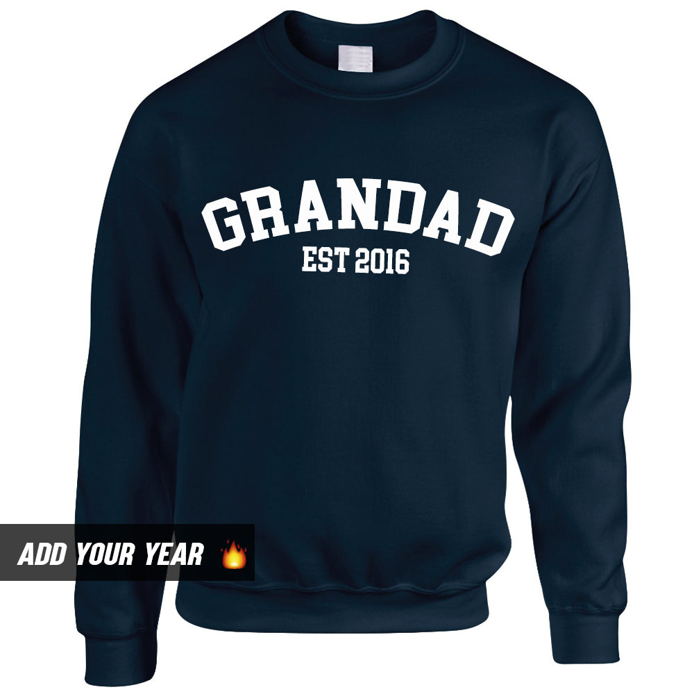 Personalised Grandad Established Sweatshirt (MRK X)