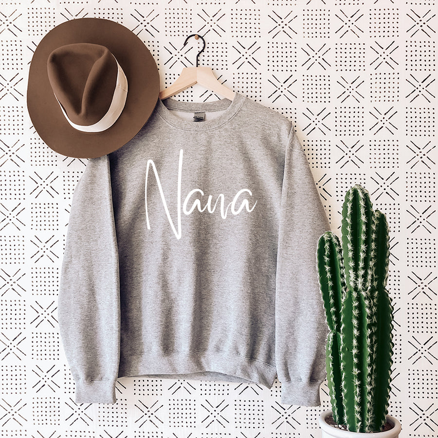 Nana Wave Script Sweatshirt