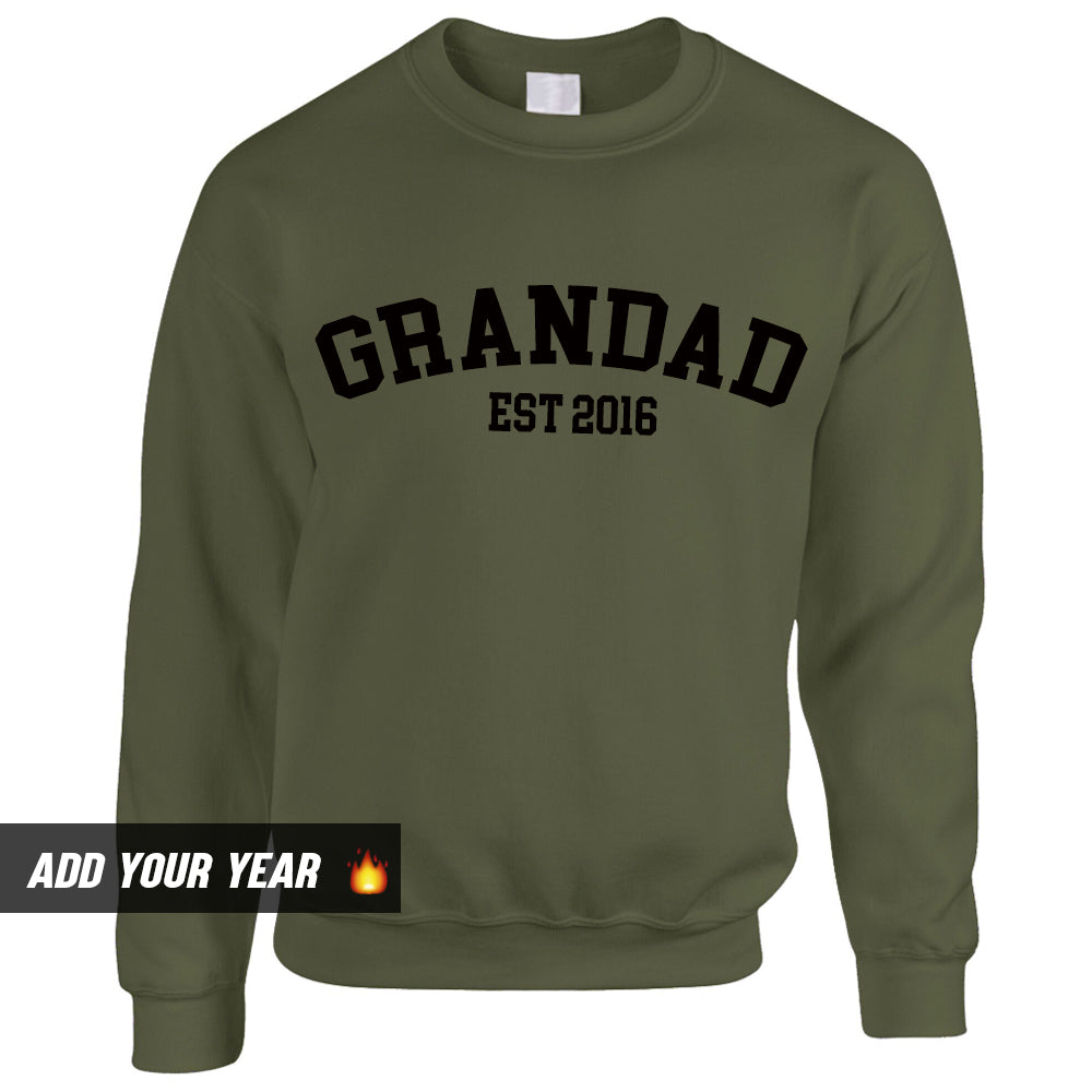 Personalised Grandad Established Sweatshirt (MRK X)