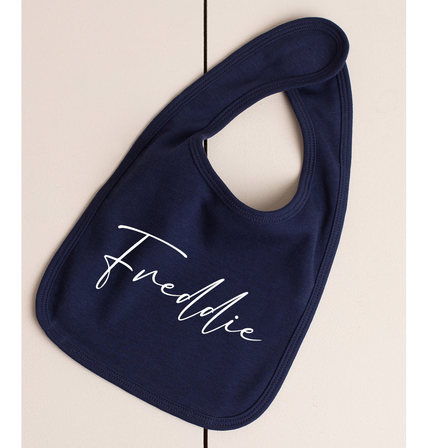 Essentials Personalised Script Bib