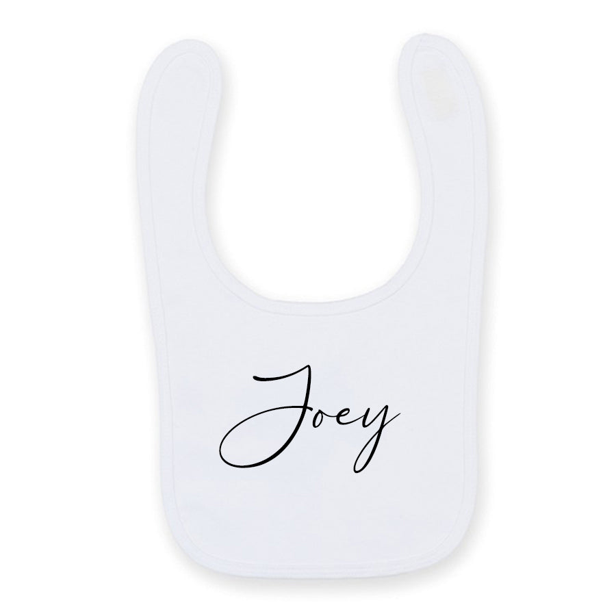 Essentials Personalised Script Bib