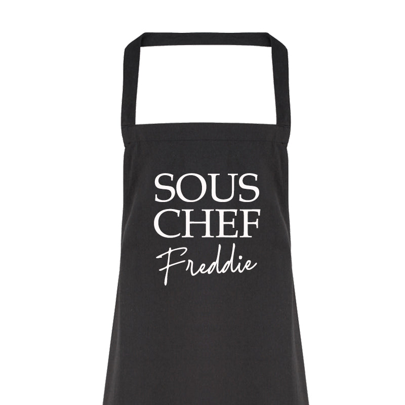 Personalised Mummy & Sous Chef Matching Aprons (MRK X)