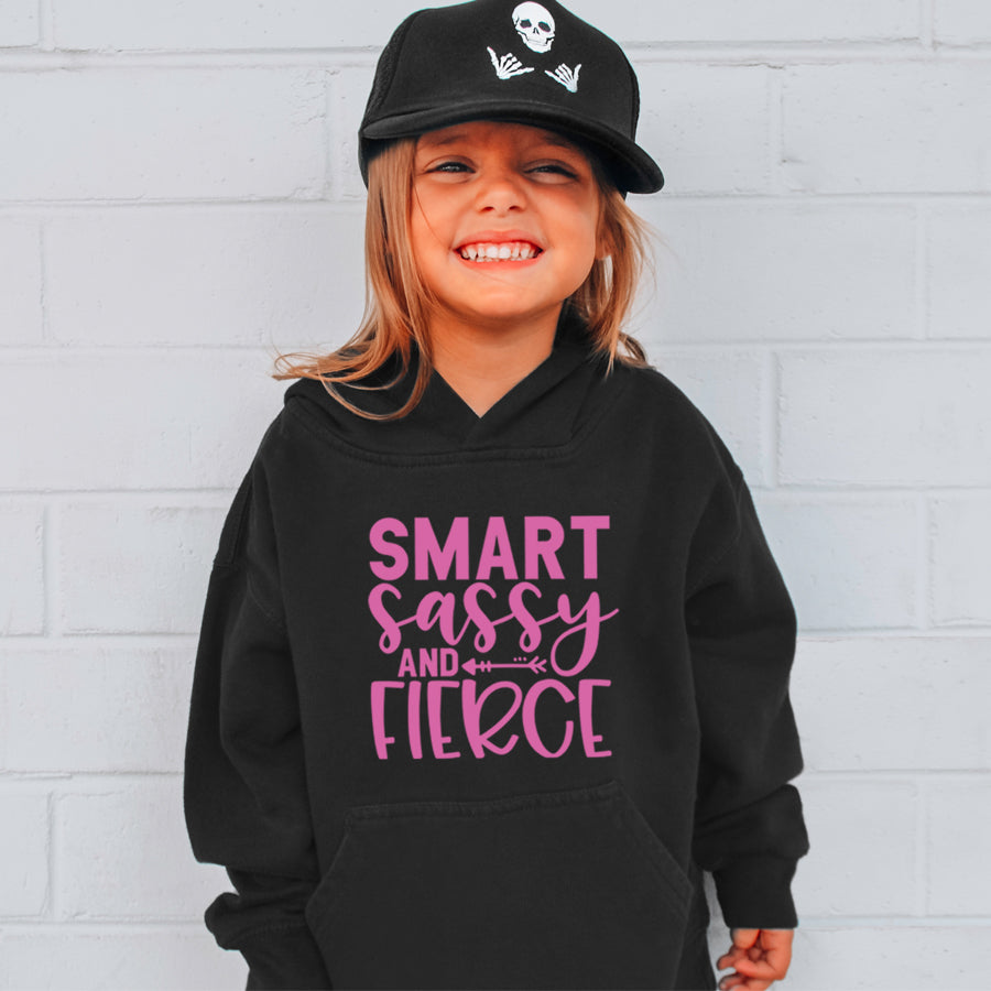 Smart, Sassy & Fierce Kids Hoodie