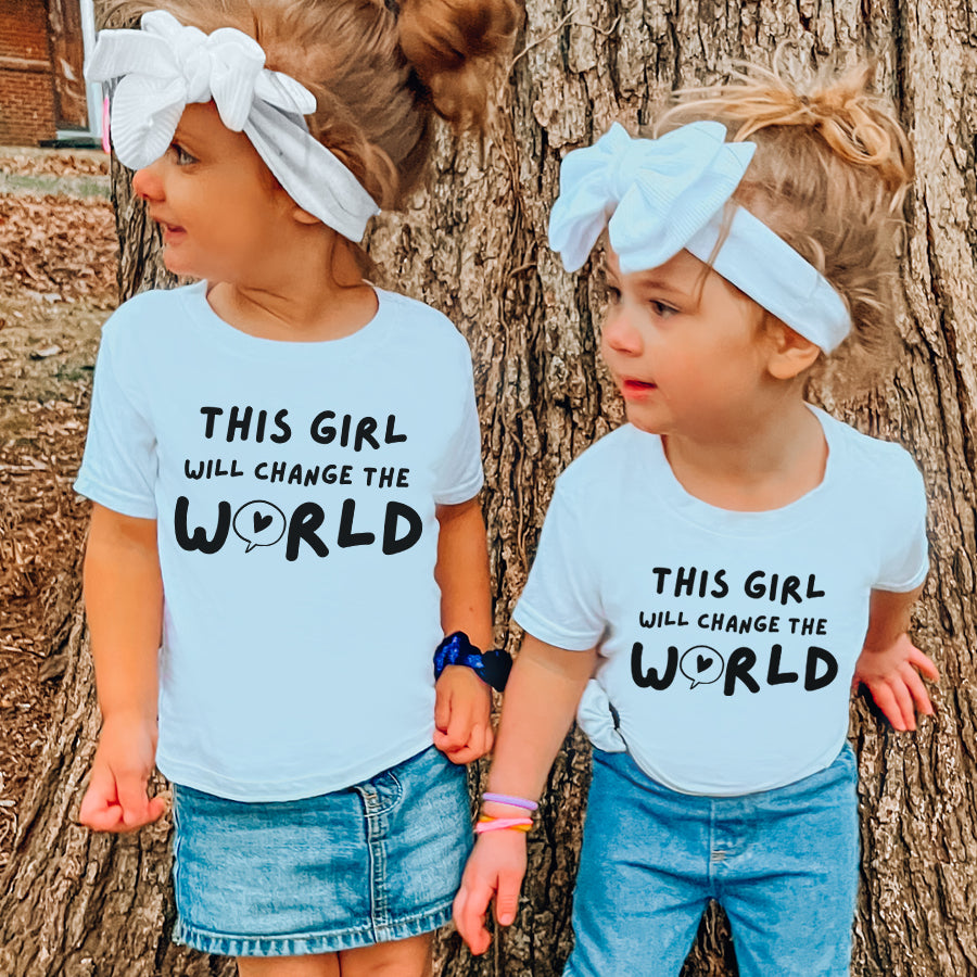 This Girl Will Change The World White T-Shirt