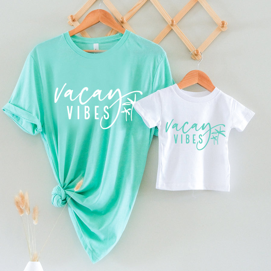 Vacay Vibes Matching Summer T-Shirts