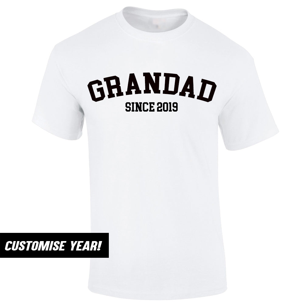 Personalised Grandad Since T-Shirt (MRK X)