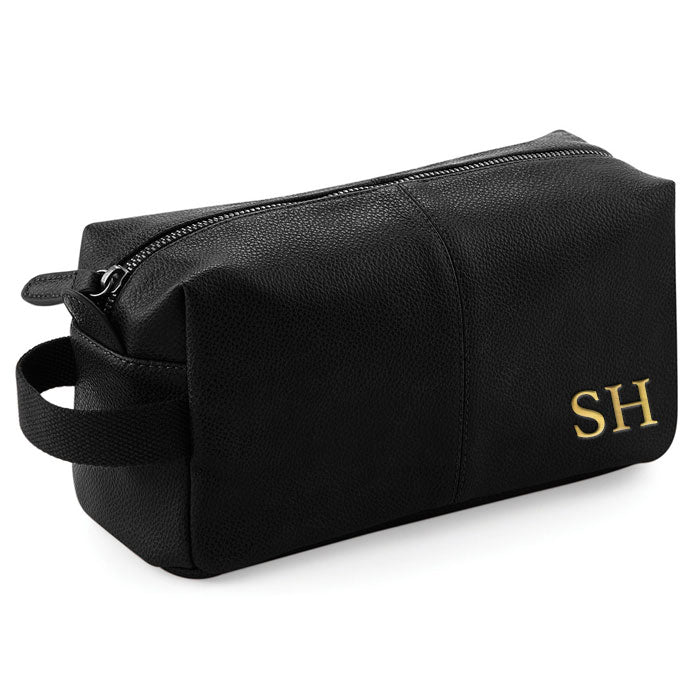 Carnaby Initial Gold Embossed Weekend Washbag