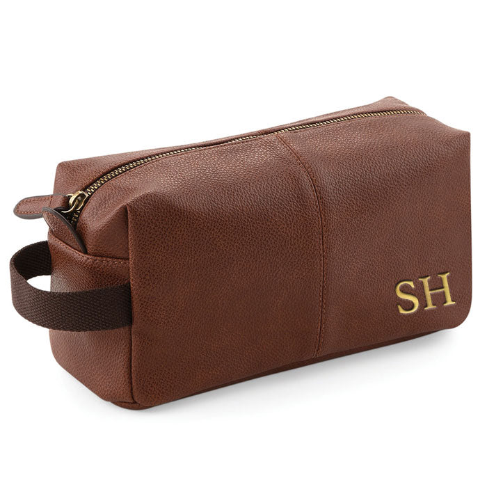 Personalised Gold Embossed Weekend Washbag