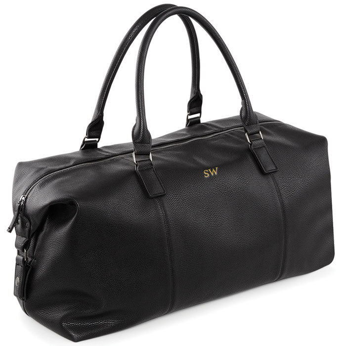 Carnaby Of London Embossed Initial Gold Weekend Holdall