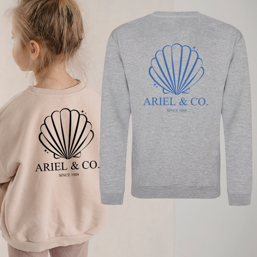 Ariel & Co 1989 Back Logo Kids Sweatshirt