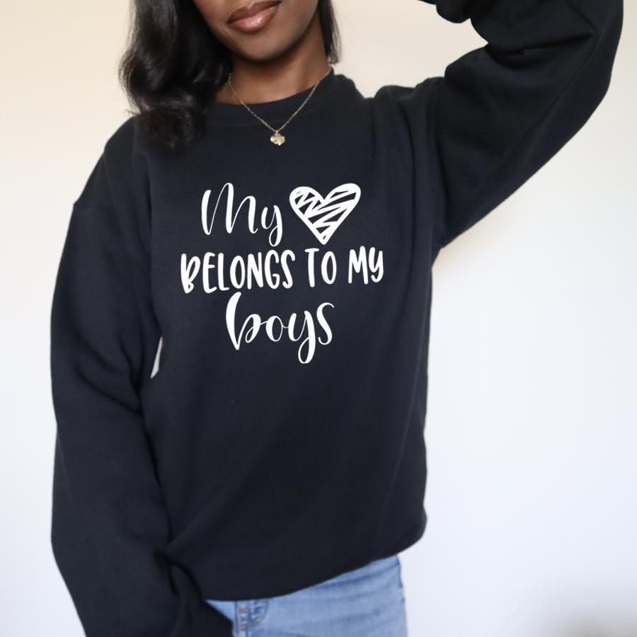 My Heart Belongs To Boys Sweatshirt