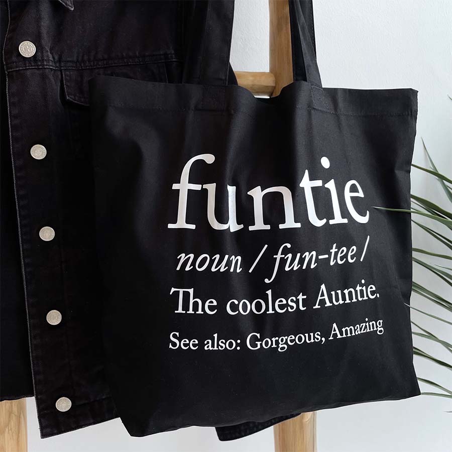 Funtie Definition Tote Bag