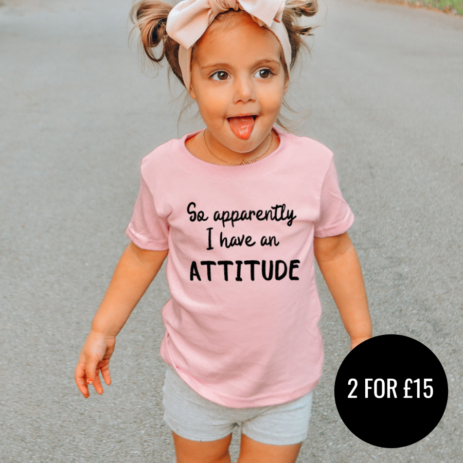 Apparently I Have An Attitude Kids T-Shirt