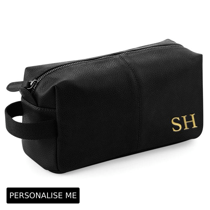 Personalised Gold Embossed Weekend Washbag